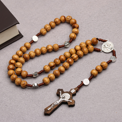 Wooden Jesus Necklace
