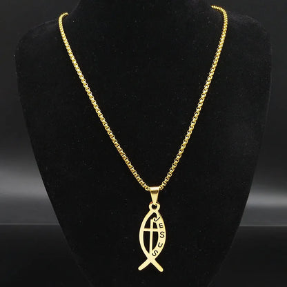 Christian Fish Symbol Necklace