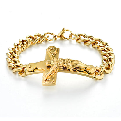 Gold Jesus Bracelet
